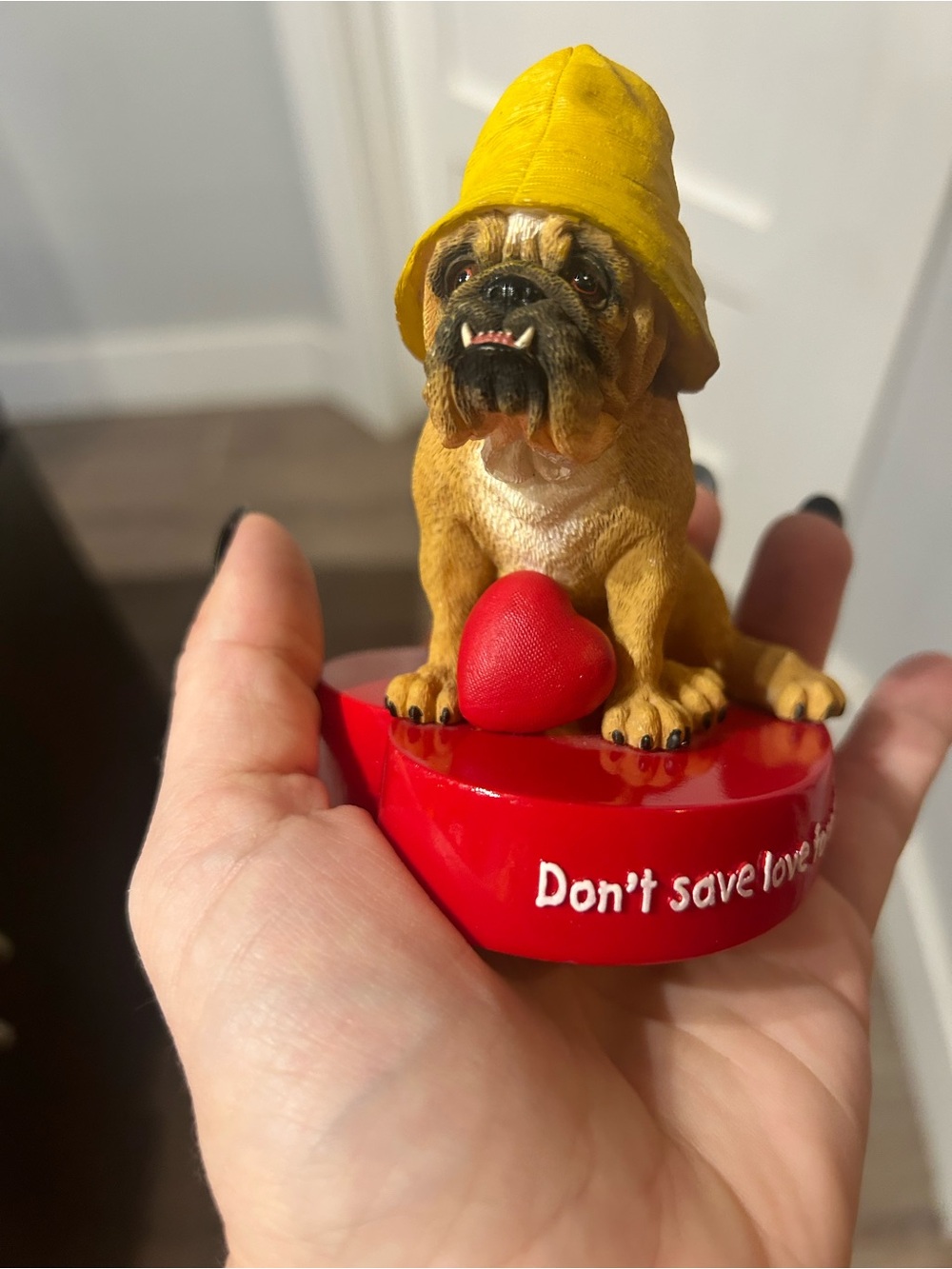 Vintage 2003 Zelda Wisdom “Rainy Day” Bulldog Figurine #4845 - Picture 9 of 10